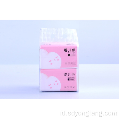Kertas Pembersih Wajah Tisu Bayi dengan Paket Pink